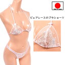 【メール便をご選択で 送料無料 】ブラ ショーツ セット「繊細レースのフェミニン ブラ Tバックショーツ ブラセット 」 セクシーランジェリー ナイトブラ ほど...