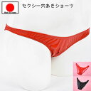 セクシーランジェリー 「ドキドキ エナメル 穴あき クロッチオープン フルバックショーツ セクシーショーツ 」 セクシー下着 レディース パンティー 無地 過激...