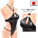 テディー ランジェリー 【 送料無料 】 「ツヤツヤで色っぽい ホルターネック レオタード プレイスーツ テディー 」 レース ボンテージ 日本製 ブラック ...