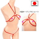 【メール便をご選択で 送料無料 】ブラ ショーツ セット Tバック ランジェリー 「丸見えカゲキな ブラ 穴あきTバック ショーツ ブラセット 」 セクシー ビ...