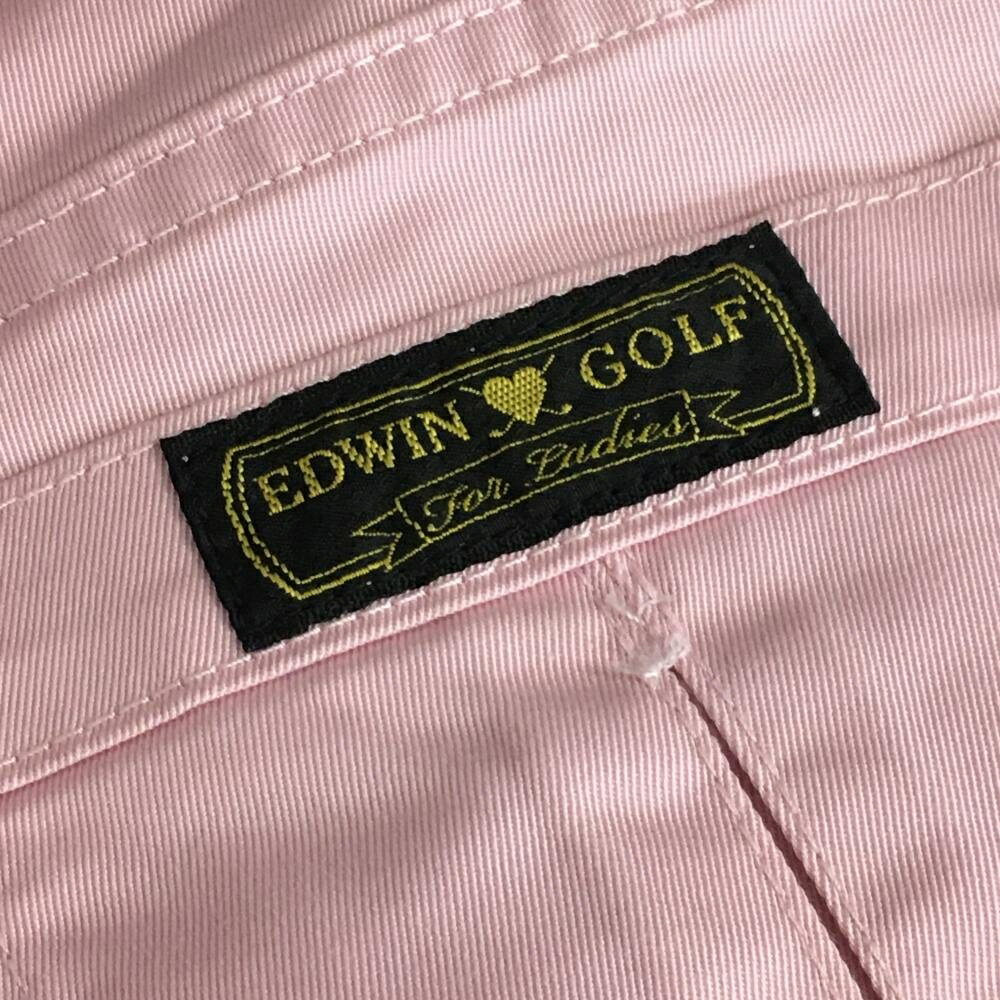 ★特価20%OFF★EDWIN GOLF エドウィンゴルフ パンツ ピンク ピン装着可 レディース S ゴルフウェア