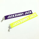 ★特価30%OFF★【超美品】Jack Bunny ジャックバニー ロゴチャーム2点セット 蛍光イエロー×パープル ゴルフ