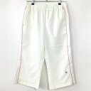 ★特価★ルコック 半端丈パンツ 白×ピンク 裏地メッシュ 吸汗速乾 UVケア 新品タグ付き レディース 0 ゴルフウェア le coq sportif