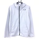 ★特価30%OFF★【超美品】オークリー ジップパーカー グレー×黒 切替 ブルゾン メンズ S ゴルフウェア Oakley