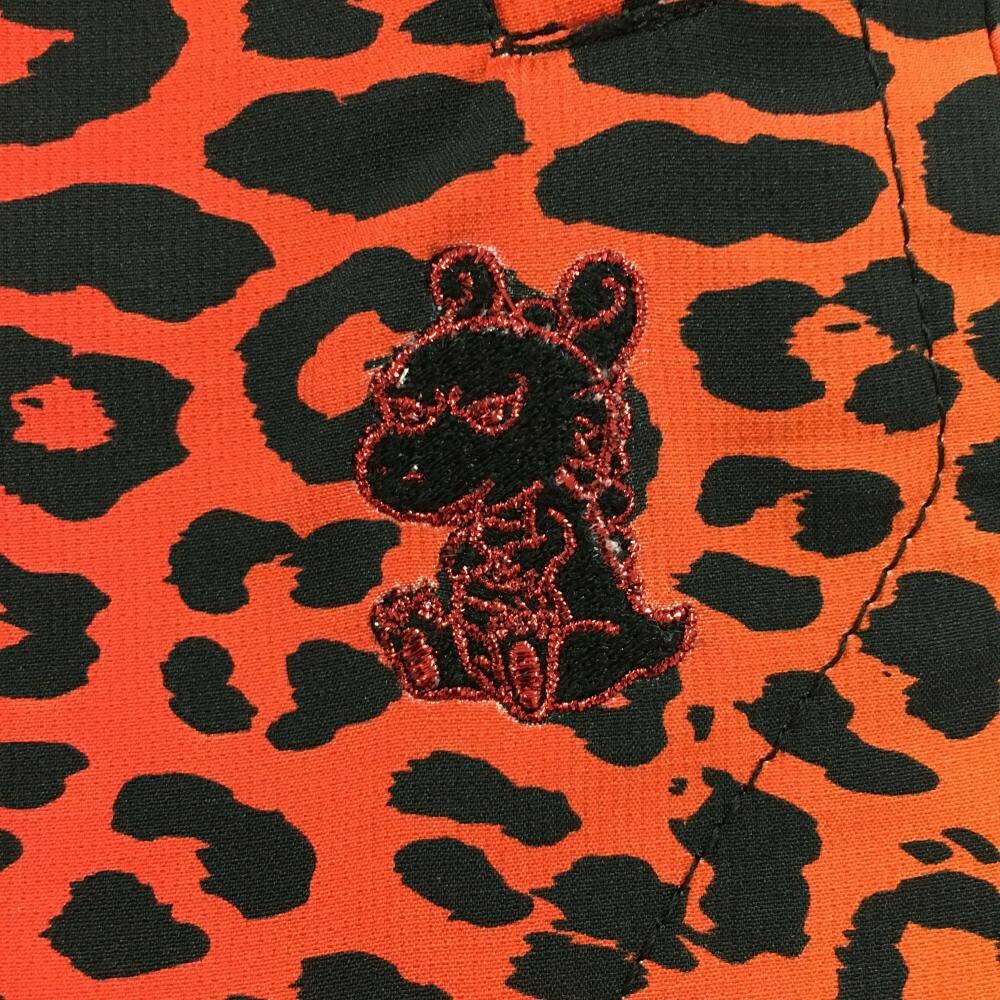 【超美品】ダンスウィズドラゴン キュロットスカート オレンジ×黒 レオパード柄 レ...