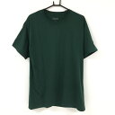 ★特価50%OFF★【超美品】チャンピオン 半袖Tシャツ ダークグリーン 無地 メンズ L ゴルフウェア Champion