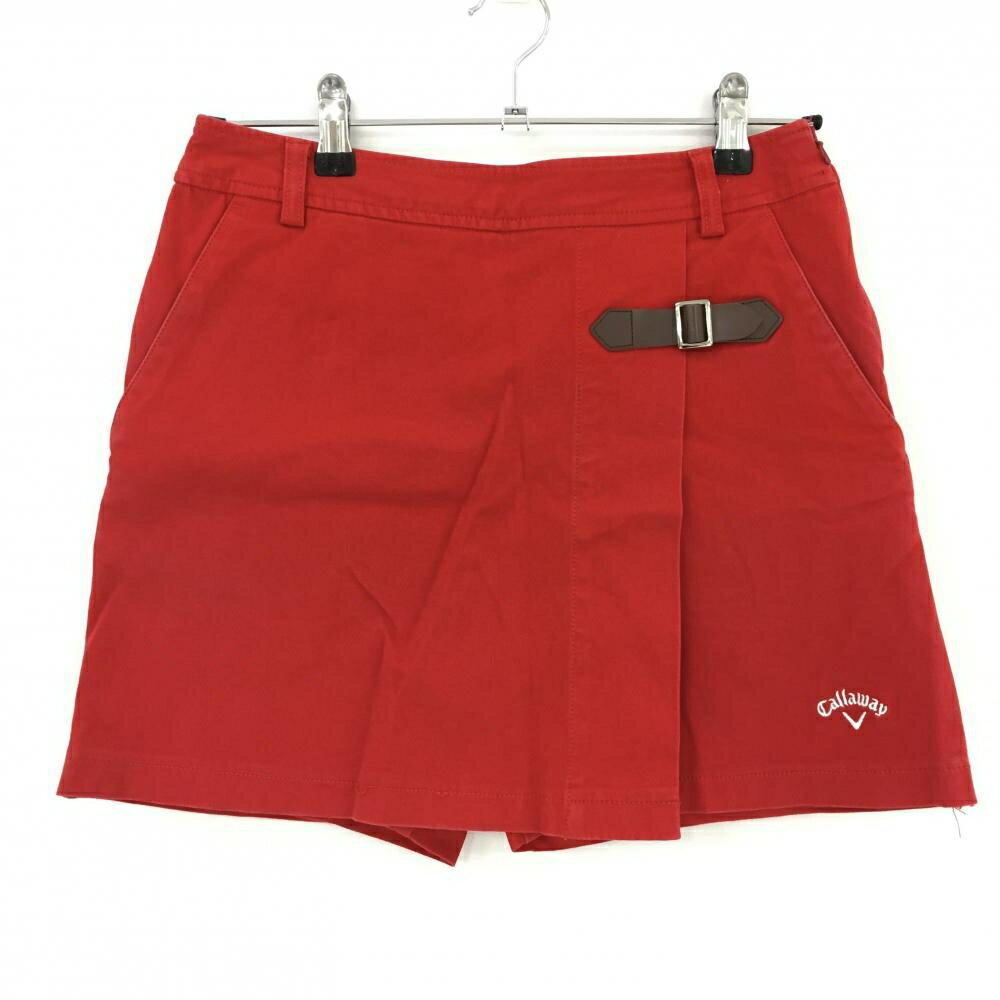 キャロウェイ スカート レッド 内側インナーパンツ エッフェル塔 レディース M ゴルフウェア Callaway