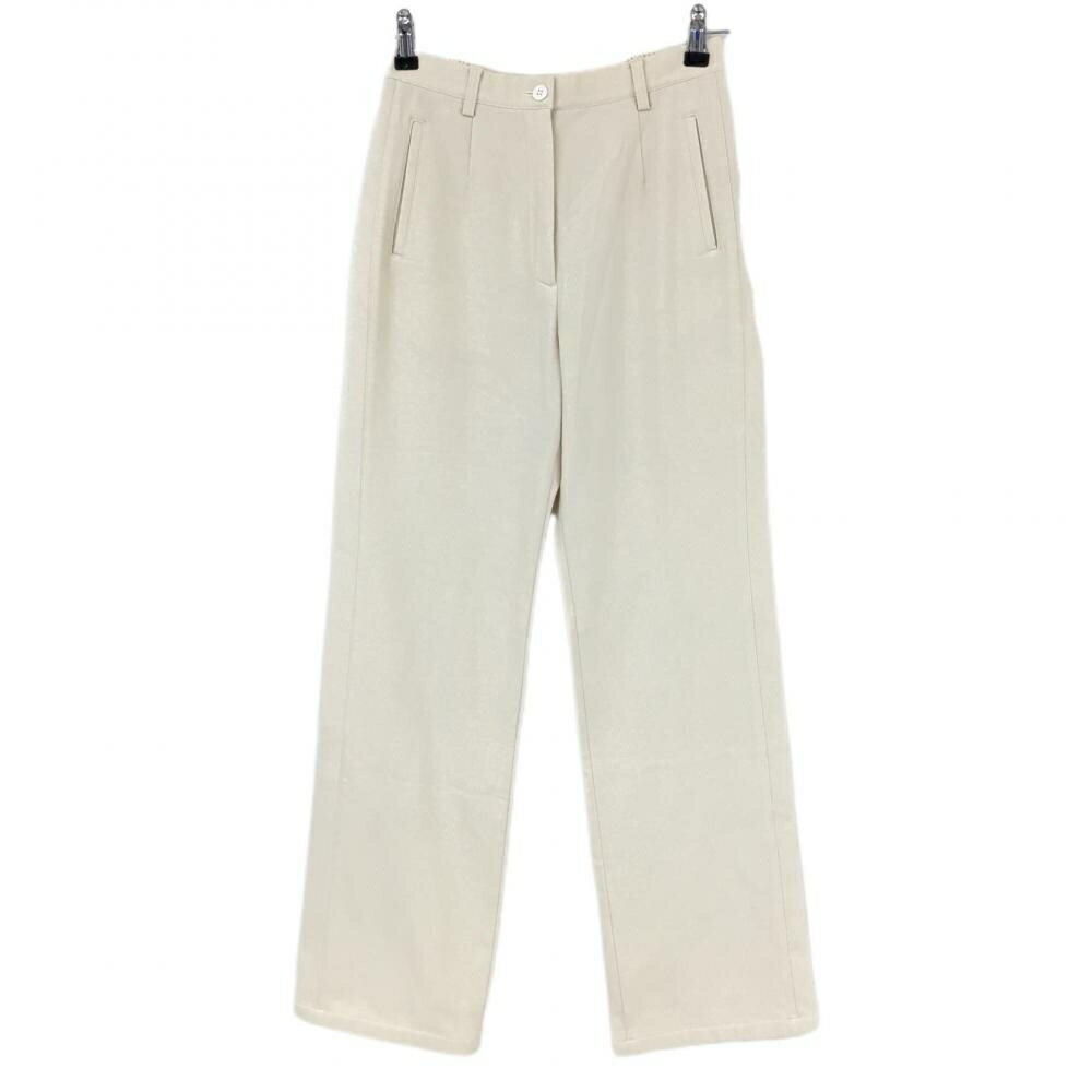 マンシングウェア パンツ ライトベージュ 裏起毛 ストレッチ ウエスト一部ゴム レディース 9 ゴルフウェア Munsingwear