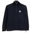 ★特価★パーリーゲイツ 長袖ハイネックシャツ ダークネイビー×白 ハーフップ コットン混 レディース 0(S) ゴルフウェア PEARLY GATES
