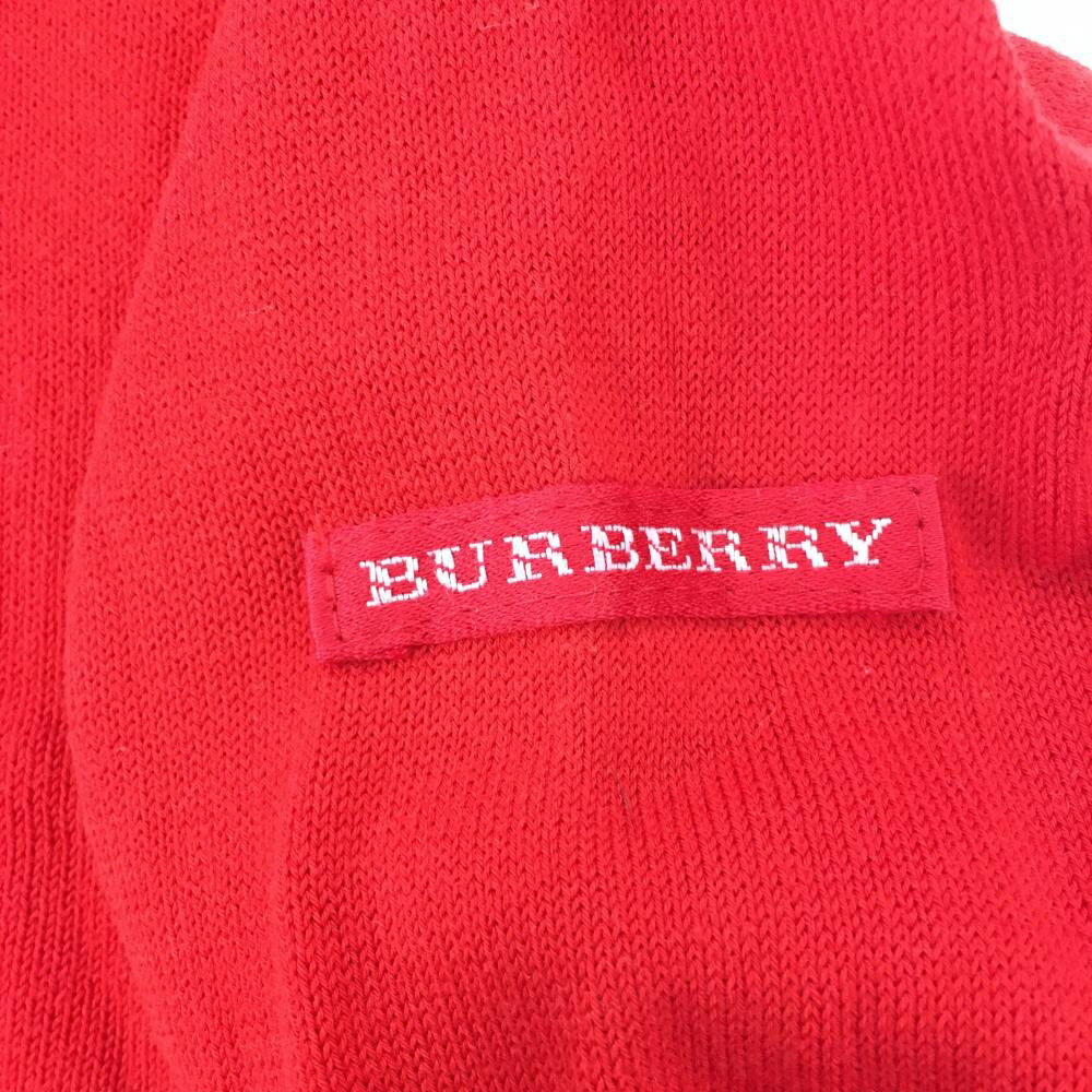 ★特価35%OFF★バーバリーゴルフ カーディガン レッド サイドチェックライン レディース S ゴルフウェア BURBERRY GOLF 3