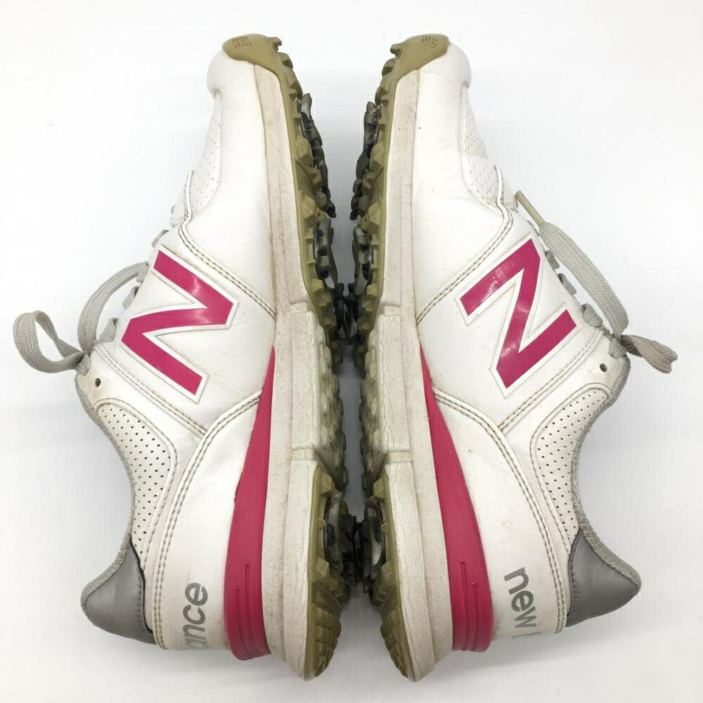 ニューバランス ゴルフシューズ 白×ピンク WG574WP2 レディース 23.5 ゴルフウェア New Balance 3