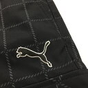 ★特価35%OFF★【超美品】プーマ カーゴパンツ 黒×グレー 刺しゅうロゴ チェック柄 メンズ M ゴルフウェア PUMA 3