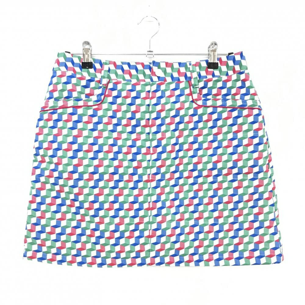 Skirts - 【超美品】アディダス 中綿スカート ピンク×白×グリーン 総柄 レディース L/G ゴルフウェア adidas