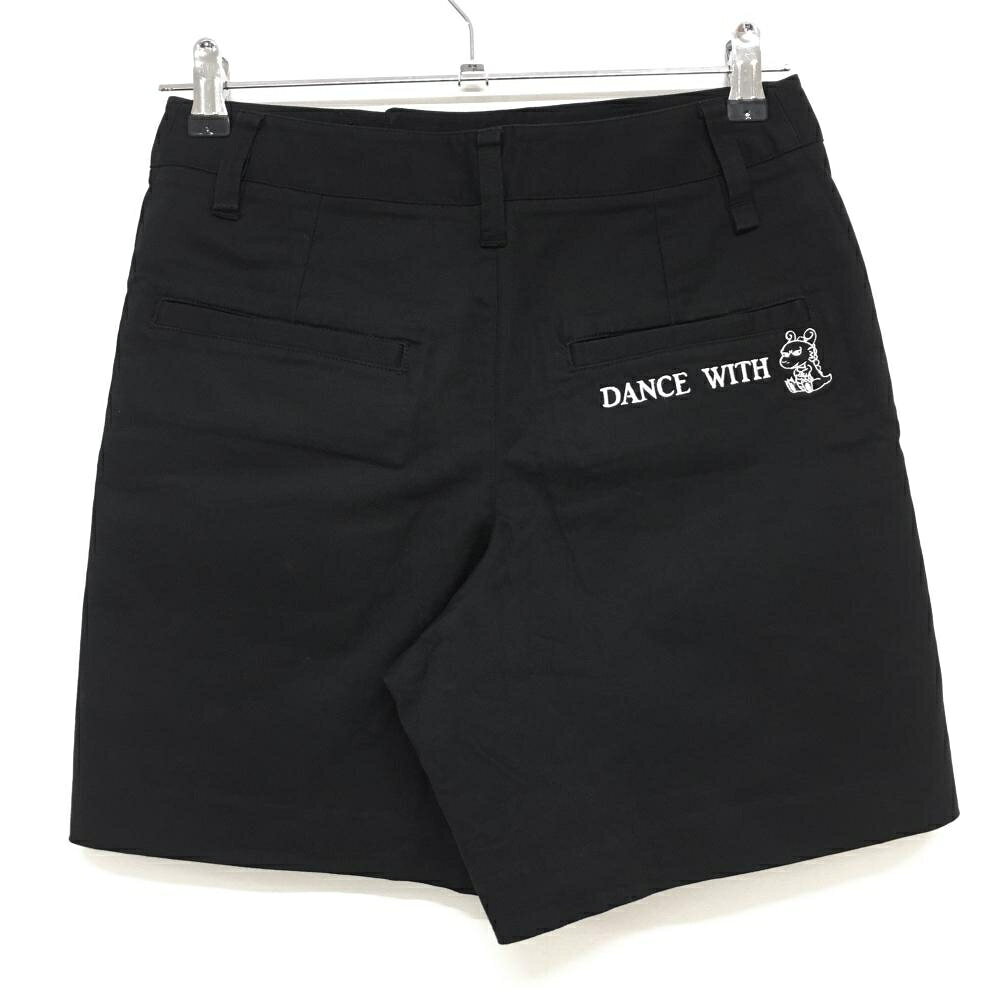 レオナード 楽天市場店の【美品】ダンスウィズドラゴン キュロットスカート 黒 スナップボタン チビドラ レディース 1(S) ゴルフウェア Dance With Dragon｜アングル2