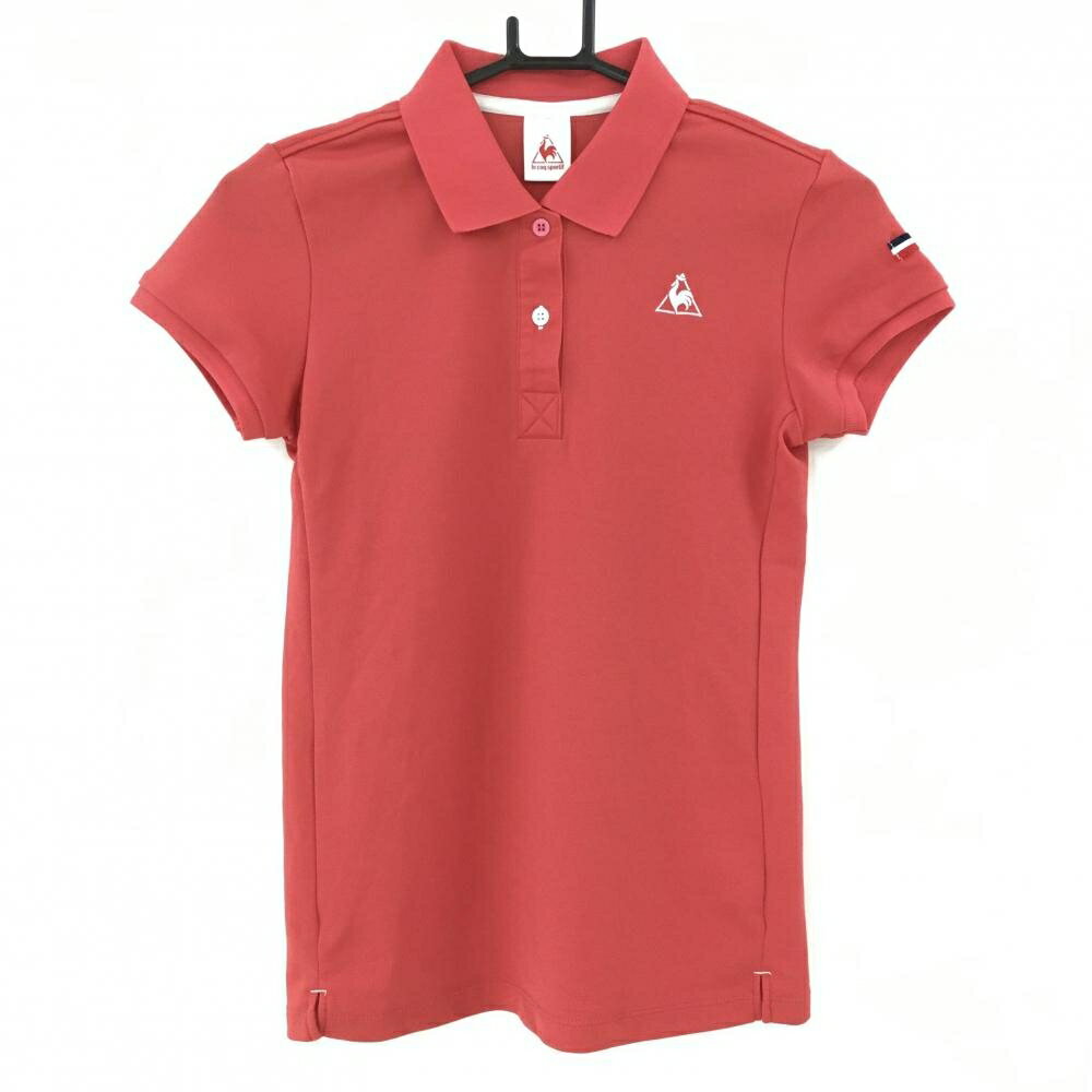 ルコック半袖ポロシャツピンクレッド...