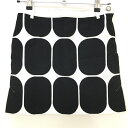 ★特価★【美品】アルチビオ スカート 白×黒 前面総柄 ドット風 裏地付き レディース 36 ゴルフウェア archivio(4)