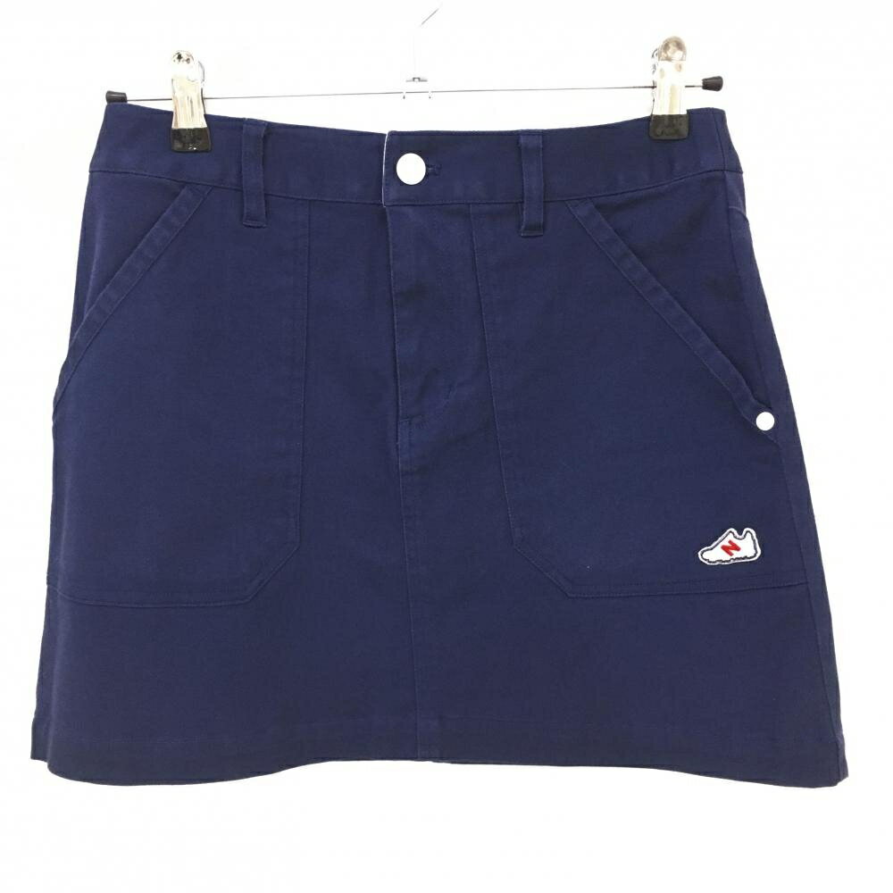 Rakuten - ニューバランス スカート ネイビー×白 スニーカーワッペン レディース 0(S) ゴルフウェア New Balance