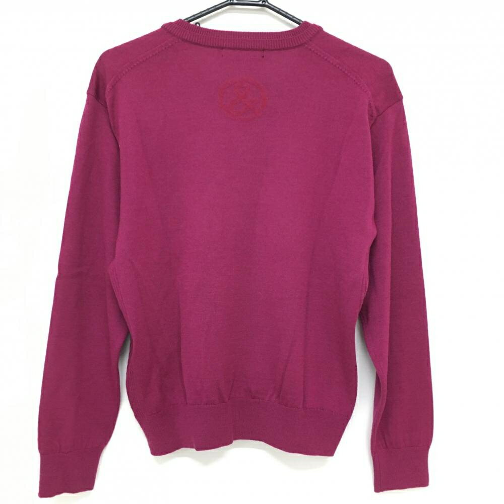 【美品】アンパスィ セーター パープル Vネック メンズ M ゴルフウェア and per se