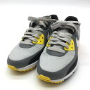 ★特価15%OFF★【超美品】ナイキ ゴルフシューズ グレー×オレンジ CU9978-012 AIR MAX90 スパイクレス レディース 23.5 ゴルフウェア 2022年モデル NIKE