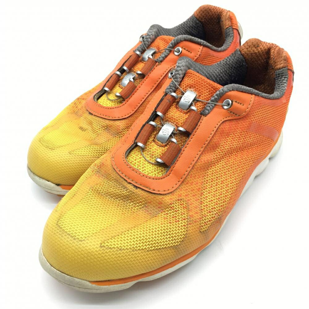 ★特価25%OFF★フットジョイ ゴルフシューズ オレンジ×イエロー 98008J スパイクレス BOA レディース 24 ゴルフウェア FootJoy