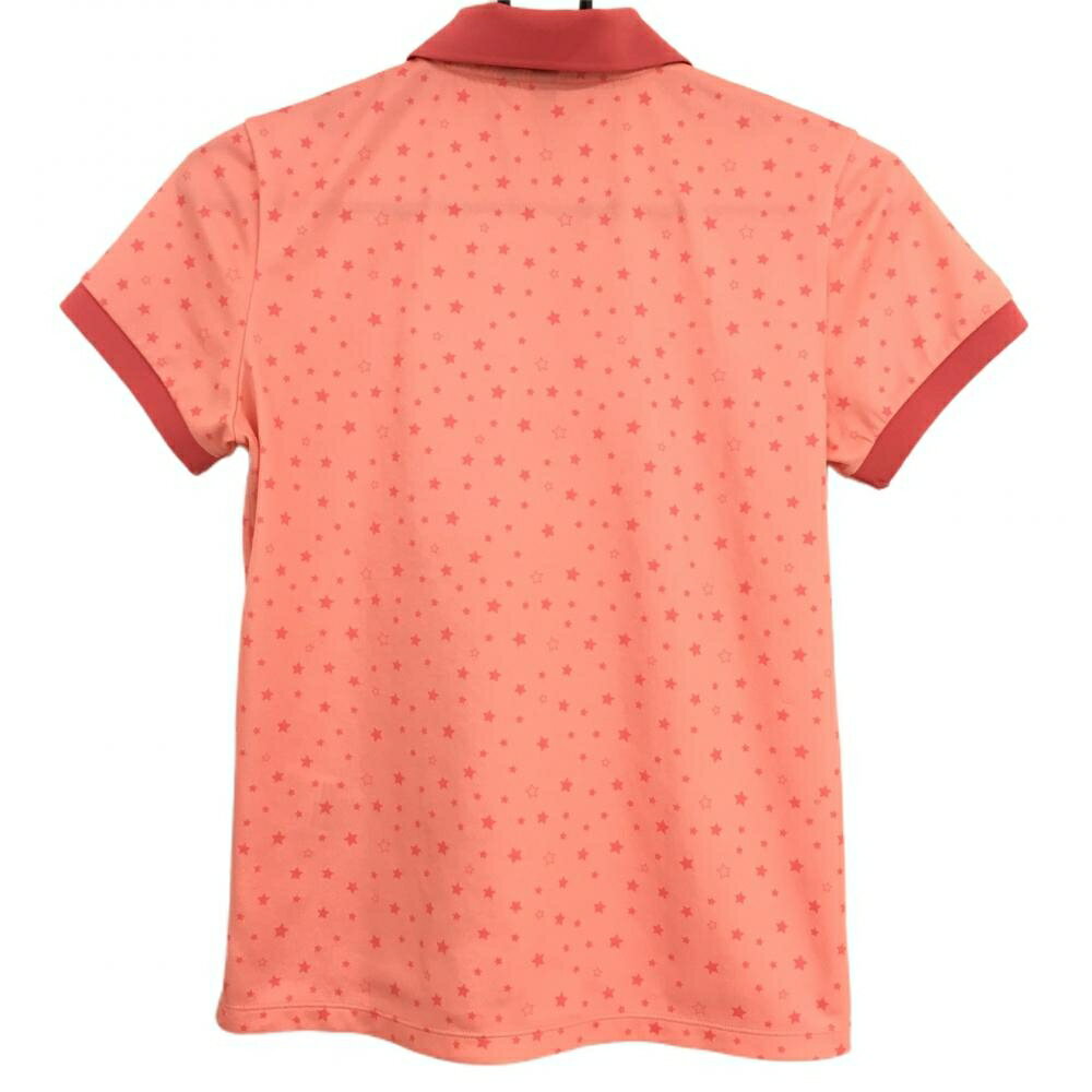 アンパスィ 半袖ポロシャツ ピンク 星柄 スパンコールロゴ レディース M ゴルフウェア and per se