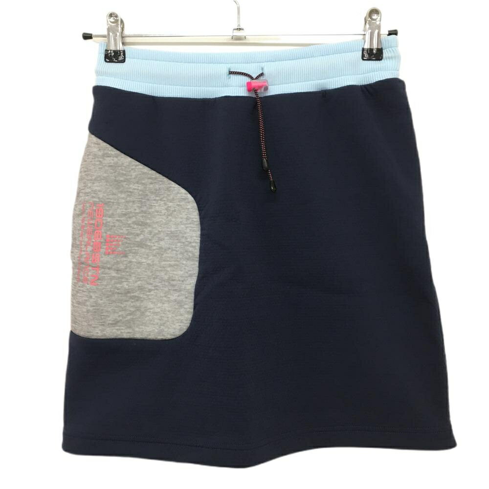 【超美品】ニューバランス スカート ネイビー×ピンク 織生地 ウエストゴム 調節紐 ストレッチ レディー..