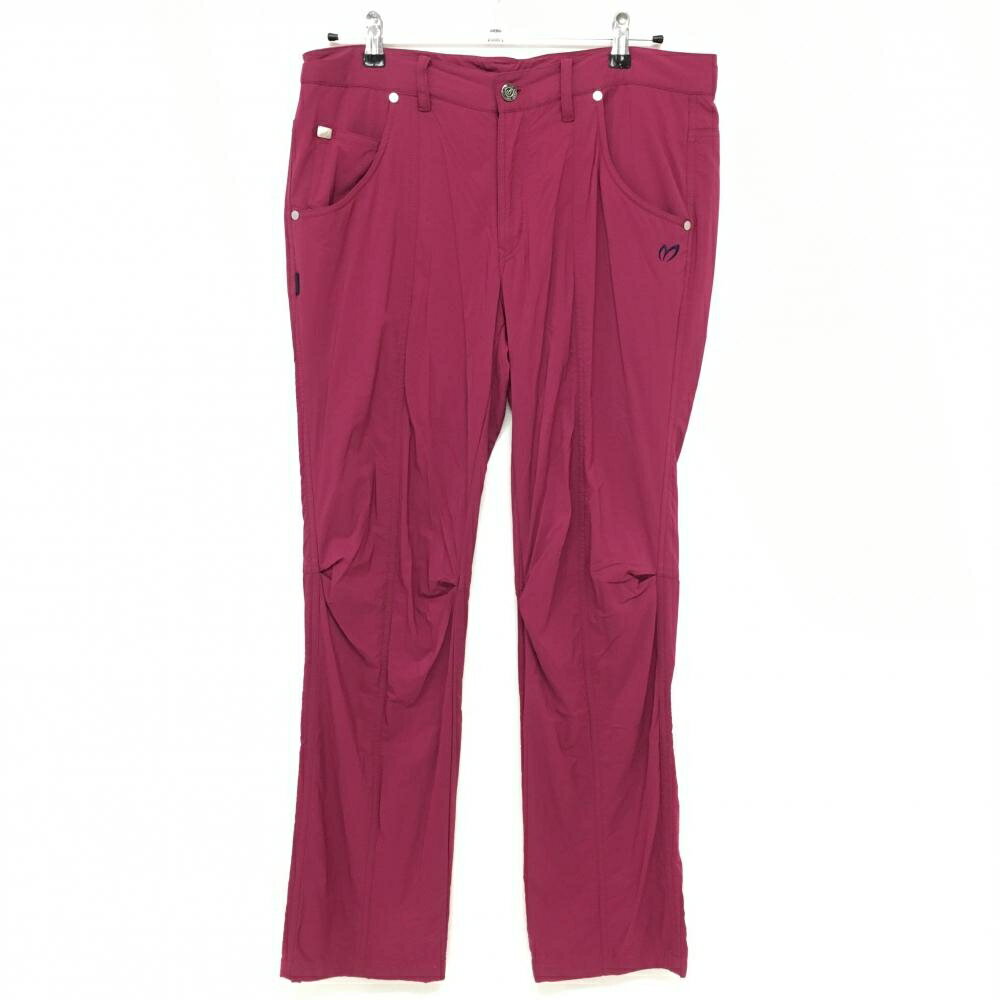 ★特価15%OFF★【超美品】マスターバニー ナイロンパンツ ボルドー 裏地付き 5ポケット メンズ 6(XL) ゴルフウェア MASTER BUNNY EDITION