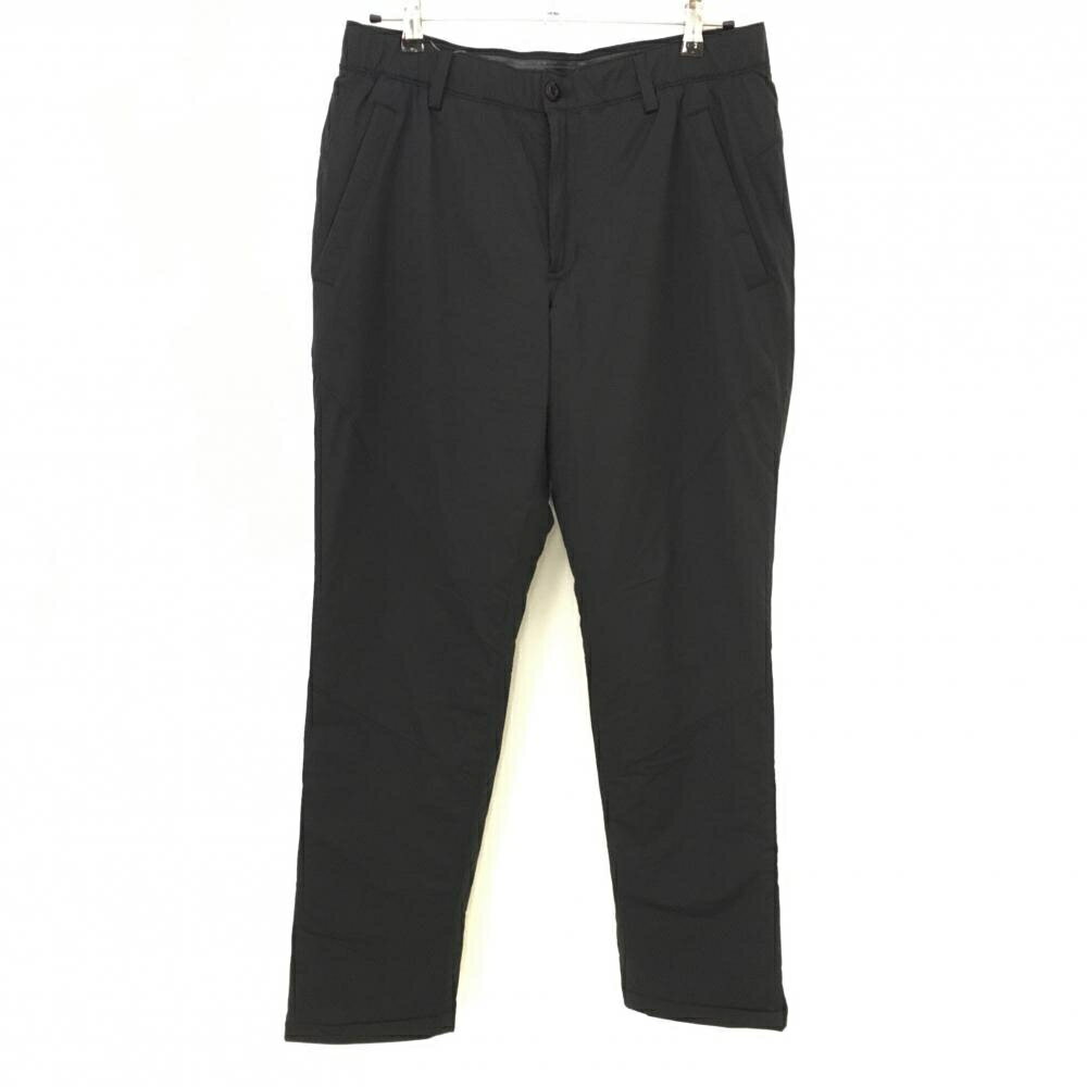 ★特価15%OFF★【美品】アンダーアーマー 中綿パンツ 黒 ロゴプリント メンズ 3(L) ゴルフウェア UNDER ARMOUR