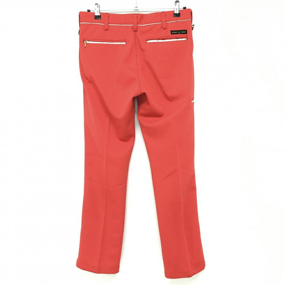 エドウィン パンツ レッド 織生地 ストレッチ メンズ M ゴルフウェア EDWIN GOLF