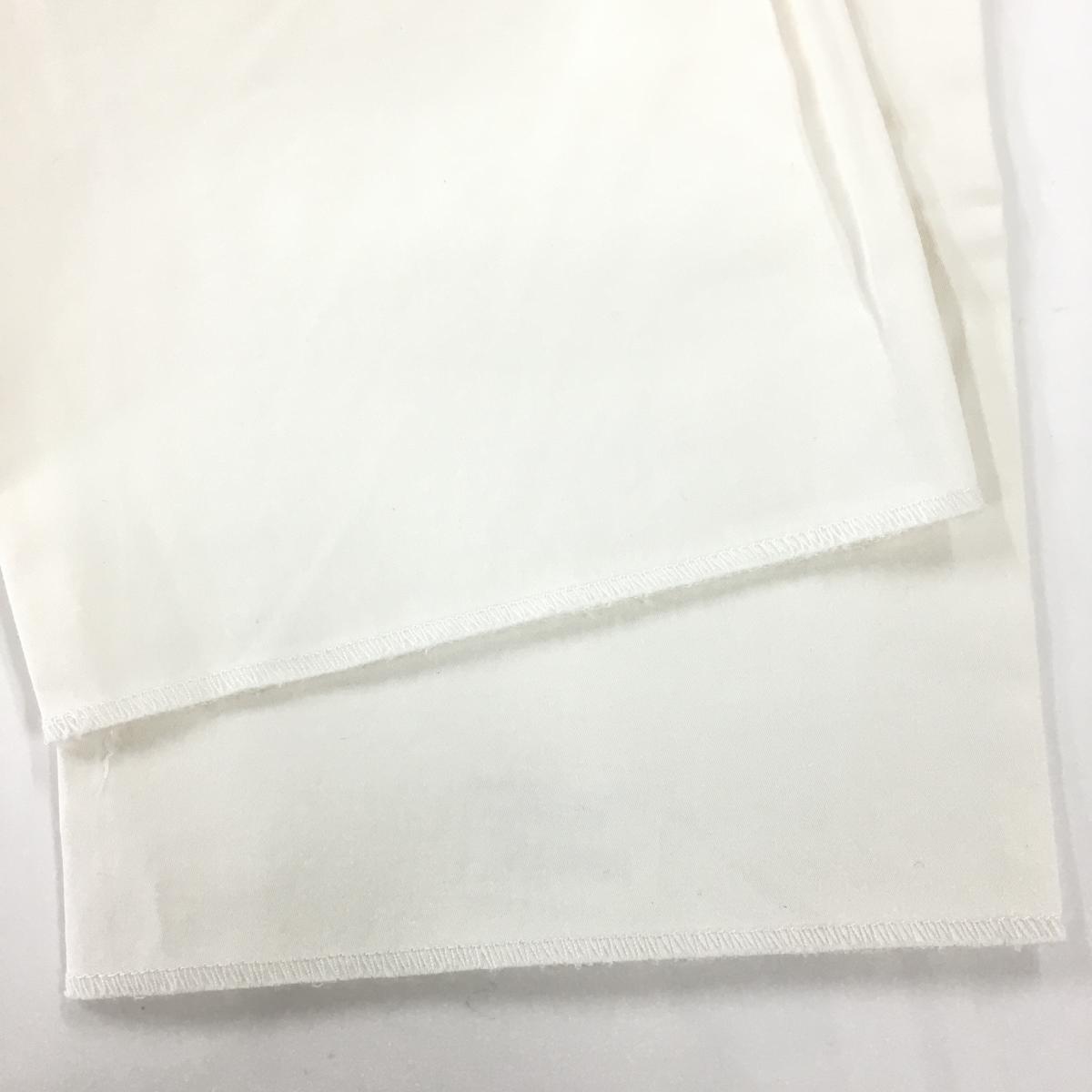 【新品】エフィカスオム パンツ 白 接触冷感 透け防止 ストレッチ 裾未処理 メンズ...