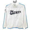 【新品】エフィカス ウインドブレーカー 白×ネイビー ストレッチ 撥水 ブルゾン レディース L ゴルフウェア efficace