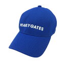 【超美品】パーリーゲイツ キャップ ブルー×白 メッシュ調 内側ゴム FR ゴルフウェア PEARLY GATES