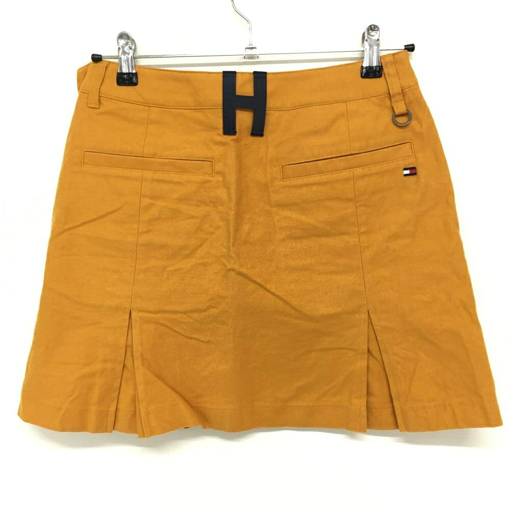 トミーヒルフィガー スカート キャメル バックロゴ刺しゅう 後ろボックスプリーツ レディース M ゴルフウェア Tommy Hilfiger Golf