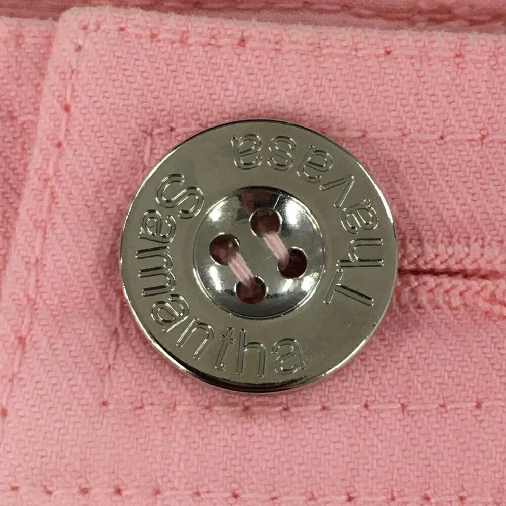 【美品】サマンサタバサ UNDER25 プリーツスカート ピンク コットン混 レディース S ゴルフウェア Samantha Thavasa