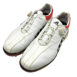 アディダス ゴルフシューズ 白×レッド F33732 Tour360 EQT BOA ボア メンズ 26.0 ゴルフウェア adidas