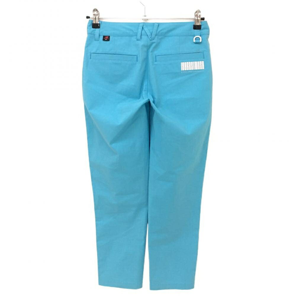 【美品】ニューバランスゴルフ パンツ ライトブルー シンプル ストレッチ レディース 0(S) ゴルフウェア New Balance