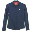 ★特価★ルコック 長袖シャツ ネイビー ボタンダウン レディース M ゴルフウェア le coq sportif