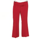 ★特価★【超美品】トミージーンズ パンツ レッド 無地 レディース 3(L) ゴルフウェア Tommy Hilfiger Golf