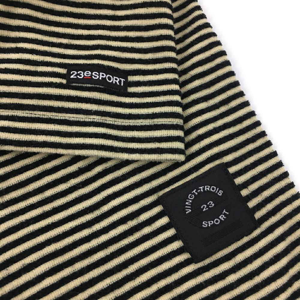【25%OFFクーポン配布中！9/14まで】23区スポーツ 半袖ハイネックシャツ 黒×イエロー ボーダー パイル地 ハーフジップ レディース 1(M) ゴルフウェア 23区 reonard-10103900 レオナード 楽天市場店 サンプル画像3