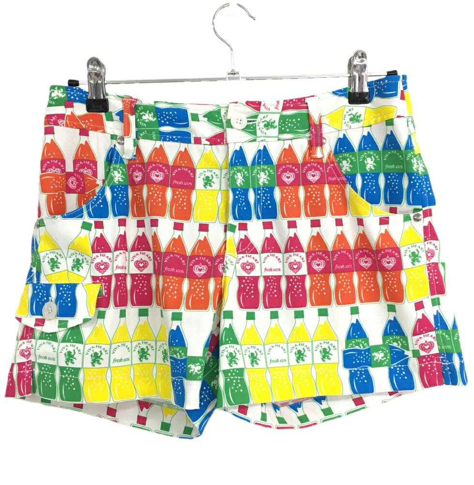 商品説明 ブランド VIVA HEART アイテム ショートパンツ 表記サイズ 40 ※海外サイズの場合もございます。必ず実寸サイズをご確認ください。 実寸サイズ ウエスト：約38cm股上：約24cm股下：約10cmもも幅：約27cm裾幅：約29cm ※実寸サイズの採寸方法については、こちらをご覧ください。 ★実寸サイズは平台に平置きして外寸を測定しており、商品によっては若干の誤差が生じます。数cmの誤差は予めご了承くださいませ。 特徴・仕様 付属品 商品ランク A+ コメント 商品ランク（ゴルフウェア） N 新品（タグ付き) S 新品未使用品（タグなし） A+ 使用感や汚れ等がない、または目立たない綺麗な中古品 A 使用感や汚れ等が少ない美品や良品 B+ 使用感や中小の汚れ等がある一般的な中古品 B 使用感や大中の汚れ等がある一般的な中古品 C 使用感や大中の汚れ、小さな穴等がある中古品 商品ランク（ゴルフシューズ） N 新品（タグ付き) S 新品未使用品（タグなし） A+ しわや汚れ等がない、または少ない綺麗な中古品 A しわや小さな汚れはあるが、使用感が少ない美品や良品 B+ しわや中小の汚れ、使用感がある一般的な中古品 B しわや大中の汚れ、使用感がある一般的な中古品 C しわや大中の汚れ、使用感がある中古品 D しわや大きな汚れ、使用感がある中古品 &nbsp;★A+～CランクはUSED品となりますので、神経質な方はご入札をお控えください。 &nbsp;★Nランクは新品商品ですが、一部保管時による汚れ等があります。商品説明や写真で必ずご確認ください。　