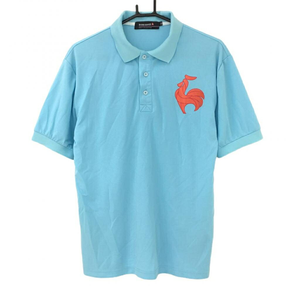 ルコック半袖ポロシャツライトブルー...