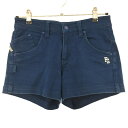 ★特価★パーリーゲイツ ショートパンツ ネイビー ロゴ刺しゅう レディース 0(S) ゴルフウェア PEARLY GATES