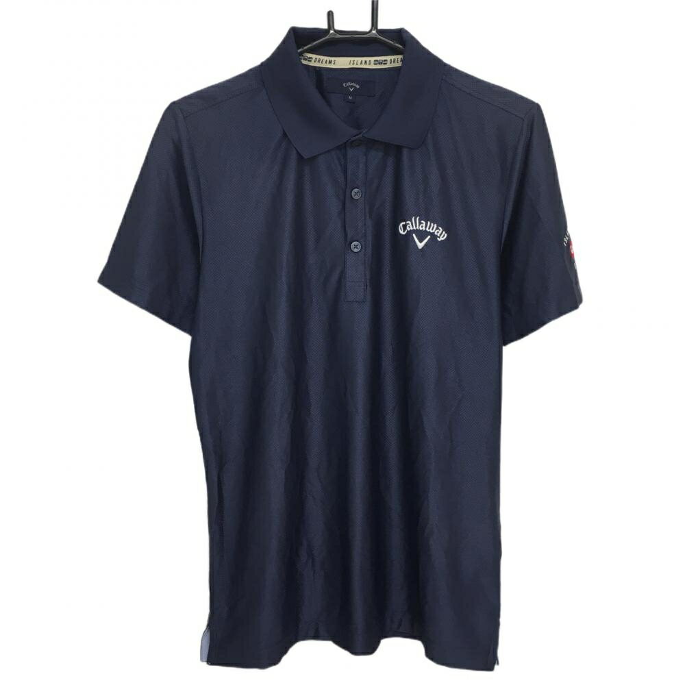 商品説明 ブランド Callaway アイテム 半袖ポロシャツ 表記サイズ M ※海外サイズの場合もございます。必ず実寸サイズをご確認ください。 実寸サイズ 身幅：約49cm袖丈：約22cm肩幅：約40cm着丈：約68cm ※実寸サイズの採寸方法については、こちらをご覧ください。 ★実寸サイズは平台に平置きして外寸を測定しており、商品によっては若干の誤差が生じます。数cmの誤差は予めご了承くださいませ。 特徴・仕様 付属品 商品ランク B+ コメント 腹部、裾引っ掛かり 商品ランク（ゴルフウェア） N 新品（タグ付き) S 新品未使用品（タグなし） A+ 使用感や汚れ等がない、または目立たない綺麗な中古品 A 使用感や汚れ等が少ない美品や良品 B+ 使用感や中小の汚れ等がある一般的な中古品 B 使用感や大中の汚れ等がある一般的な中古品 C 使用感や大中の汚れ、小さな穴等がある中古品 商品ランク（ゴルフシューズ） N 新品（タグ付き) S 新品未使用品（タグなし） A+ しわや汚れ等がない、または少ない綺麗な中古品 A しわや小さな汚れはあるが、使用感が少ない美品や良品 B+ しわや中小の汚れ、使用感がある一般的な中古品 B しわや大中の汚れ、使用感がある一般的な中古品 C しわや大中の汚れ、使用感がある中古品 D しわや大きな汚れ、使用感がある中古品 &nbsp;★A+～CランクはUSED品となりますので、神経質な方はご入札をお控えください。 &nbsp;★Nランクは新品商品ですが、一部保管時による汚れ等があります。商品説明や写真で必ずご確認ください。　