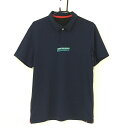 ★特価★ニューバランスゴルフ 半袖ポロシャツ ネイビー ロゴプリント メンズ 7(2XL) ゴルフウェア New Balance(4)