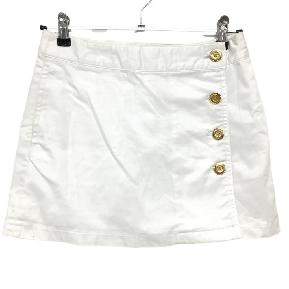 キャロウェイ スカート 白 無地 内側インナーパンツ レディース S ゴルフウェア Callaway