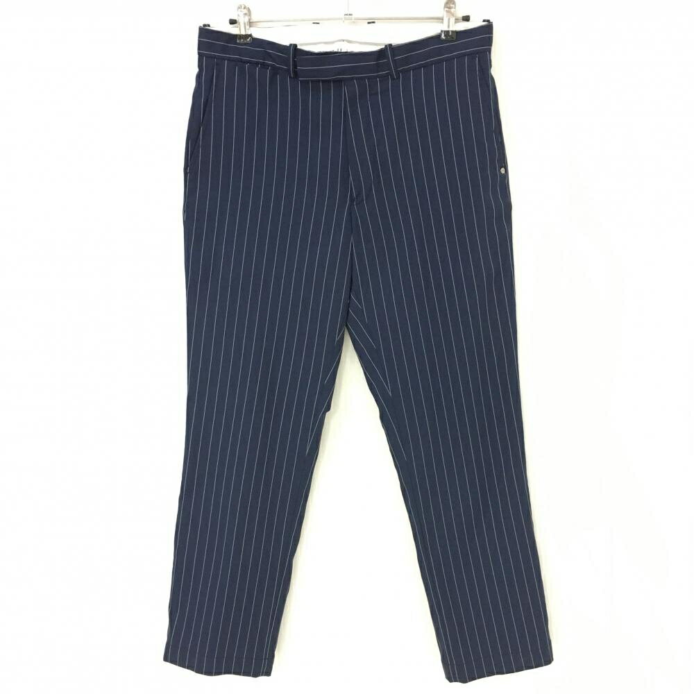 ★特価25%OFF★【美品】RLXラルフローレン パンツ ネイビー×白 ストライプ柄 バックロゴ メンズ 33 30 ゴルフウェア Ralph Lauren