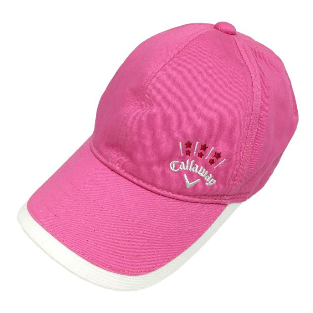 ★特価15%OFF★キャロウェイ キャップ ピンク×白 ロゴ刺しゅう FR ゴルフウェア Callaway