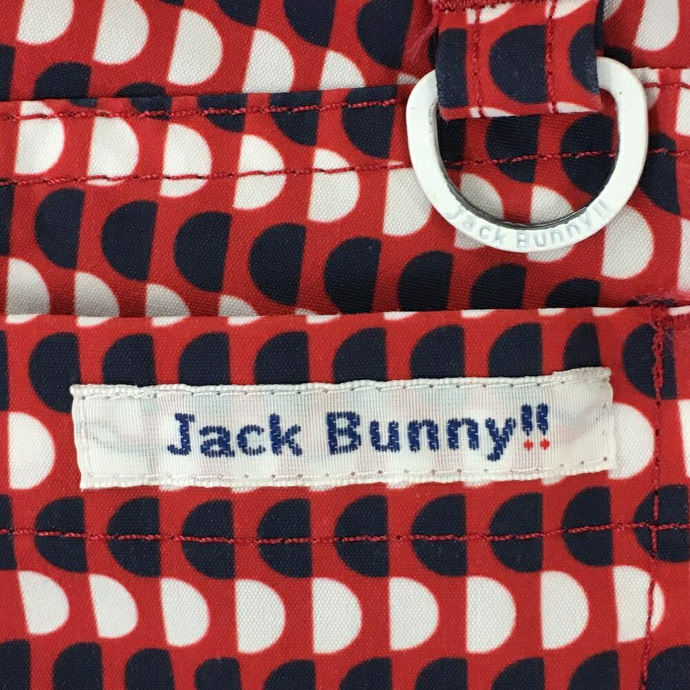 【美品】ジャックバニー スカート レッド×ネイビー 総柄 内側インナーパンツ レデ...