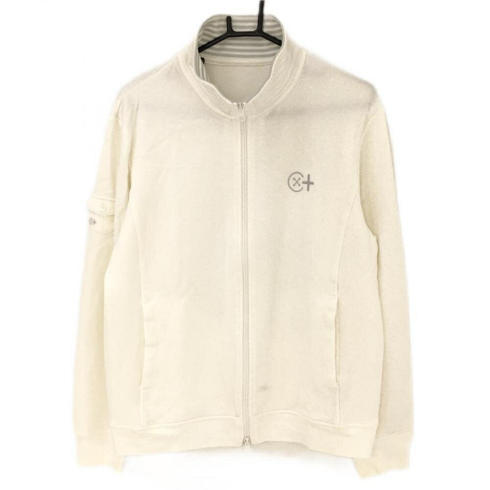 ★特価15%OFF★カミーチャスポルティーバ ジャケットブルゾン 白×ライトグレー ネック内側ボーダー メンズ 52 ゴルフウェア CAMICIA SPORTIVA