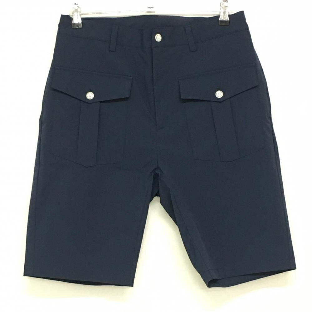 ★特価15%OFF★【超美品】ウノピュウノウグァーレトレ ハーフパンツ ネイビー ビッグポケット メンズ V(L) ゴルフウェア 1PIU1UGUALE3